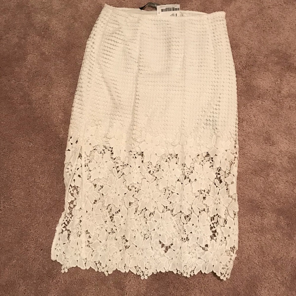 White crochet skirt